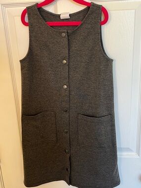 GAP Kids Gray Knit Sleeveless Dress